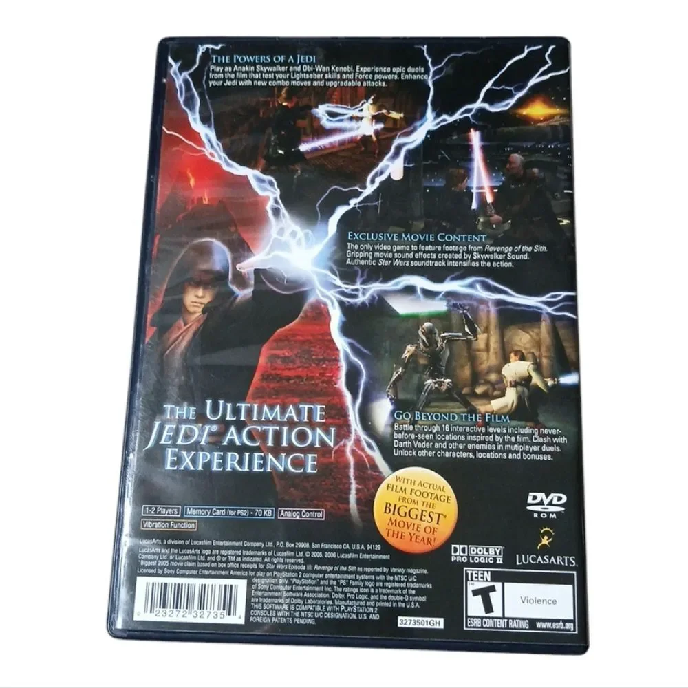 Playstation 2 Star Wars Episode lll Revenge‎ of the Sith/Not Tested